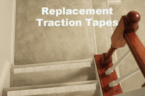 Replacement Traction Tapes: No-slip Strips, Carpeted Stairs - No-slip Strip