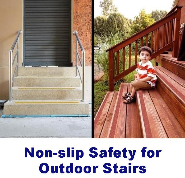 Fix Slippery Outdoor Stairs with No-slip Mats – No-slip Strip