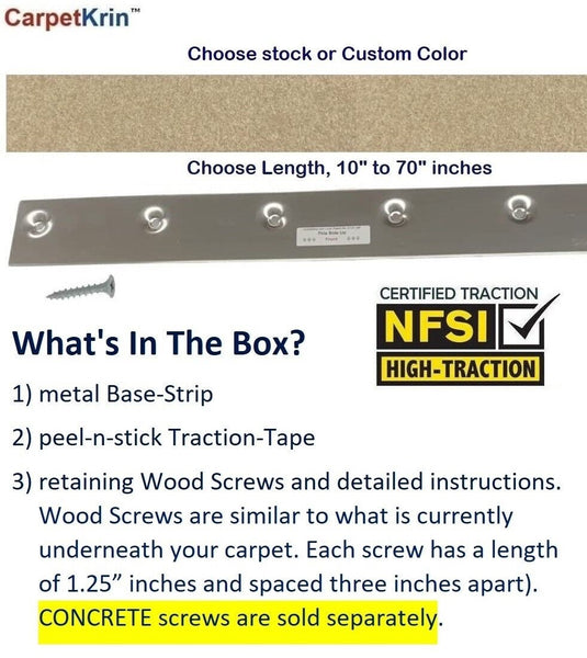 No-slip Strips, Carpeted Stairs