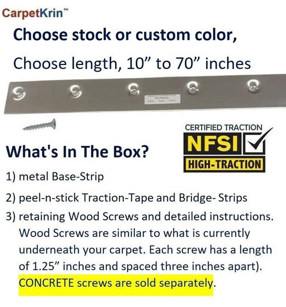 CarpetKrin, Beige-Gravel with SG3 Traction