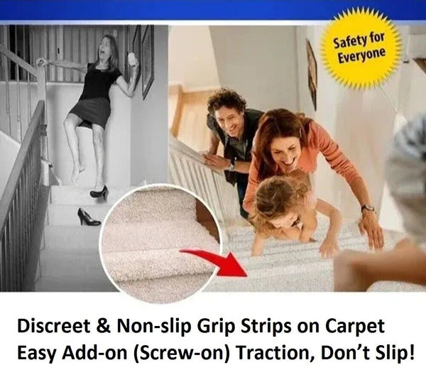 No-slip Strips, Carpeted Stairs